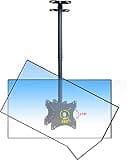 TV Bracket, Double TV Ceiling Mount, Adjustable Tilt Swivel TV Bracket, Fits Most 22-43 Inch TVs, with Loading 99 Lbs TV Mount TV Stand