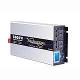 VTCMKAZYT DC12V24V Inverter Pure Sine Wave 6000W8000W Car Converter LCD Display with Two USB Ports(24V,3000W)