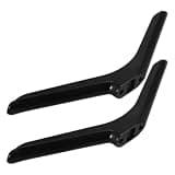 BUTIFULSIC 2pcs Television Stand Base Replacement with Screw Set, Stable Black Pp Material Tv Holder Table Support, Quick Installation Tv Mount Stand for 55 Inch LCD LED Televisions