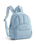 BAGSMART Mini Backpack for Women, Lightweight Puffer Small Backpack Purse, Quilted Casual Travel Daypack, Cute Water-Resistant Bookbag for Daily, Dawn Blue