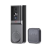 Wireless Video Doorbell Camera, Smart HD with 130° Wide Angle Lens, 2-Way Talk, Motion Detection, APP Cloud Storage, Remote Control for Home Security