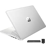 HP Stream 14" HD BrightView Laptop, Intel Celeron N4120, 16GB RAM, 416GB Storage (128GB eMMC + 288GB Docking Station Set), Intel UHD Graphics, 720p Camera, Wi-Fi, 1 Year Office 365, Win 11 S, Silver