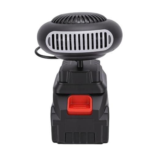 TIKATARER Portable Car Heater, Rechargeable Battery Heater, 170W Battery Powered with Defogging Indoor Outdoor Use, Anti Tip Design with 2 USB Ports