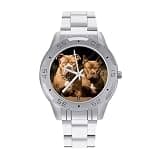 FekiLoot Watches for Men Big Face Stainless Steel Wristwatch Casual Watch