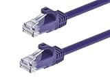Olialia Cat 6 RJ-45 Ethernet Network Patch Cable - 10ft, Stranded, 550MHz, 26AWG, Pure Bare Copper, Flexboot Unshielded Category 6 Ethernet Cable, Dark Blue