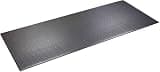 SuperMats Heavy Duty Treadmill Mat, 3 x 7.5 Feet Vinyl Equipment Mat for Large Treadmills, Ellipticals, Rowing Machines, Recumbent Bikes, and Exercise Equipment, Made in USA, 36 x 90 Inches, Black