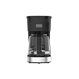 BLACK+DECKER CAFÉCRAFT 12-Cup Coffee Maker, One-Switch Drip Coffeemaker with Vortex Showerhead Technology, Sneak-A-Cup, Keep Warm Function, Stainless Steel