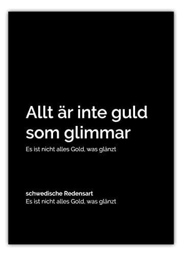 Poster Allt är inte guld som glimmar