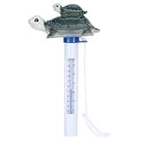 Cartoon Shaped Pool Thermometer with String for Swimming Pool, Spa, Hot Tub, Pond, and Aquarium Temperature Reading