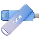 SANDISK 128GB Creator Phone Drive - for iPhone, iPad, Laptop & Mac - Includes USB Type-C and Lightning Connectors - Automatic Backup, 3 Months of Adobe Lightroom Included- SDIXD0N-128G-GN6TP