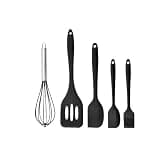 5Pieces Kitchen Cooking Utensils, Baking Set for Mixing & Daily Use(Black)
