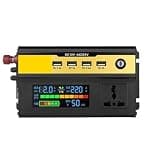 CHMBHIKNBC Peak 3000-6000W Car Power Inverter DC12/24V to AC 220V Transformer(3000W,12V)