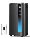 DREO 95 Pint Smart Dehumidifier for Basement, Home & Large Room up to 3000 Sq Ft, Energy Star 6.0 Dehumidifier with Drain Hose, Quiet 42dB, Auto Humidity Control, 3 Fan Speeds, Timer, Continuous Drain