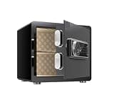 fireproof safe Biometric Safe Box Electronic Home Safe with Fingerprint Touch Screen Keypad Alarm System for Office Dorm(Black)