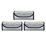 Oumefar Lipo Battery Safe Bag, Fireproof & Explosionproof Bag, Protects During Charging & Storage, Lightweight PVC Fiber, 1 Unit