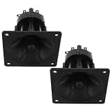 VERDANVERSE 2pcs 85x85mm Square Tweeter Speakers with Plastic and Alloy Construction, High Tone Performance for Mobile Audio Tweeter Applications and Outdoor Activities