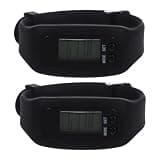 Ciieeo 2pcs Silicone Fitness Tracker with Step Tracking and User-Friendly Interface, Stylish and Sleek Wristwatch Design for Outdoor Activities and Workouts, Sport Digital Watch for Men