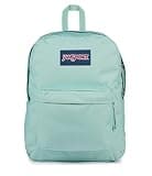 JanSport SuperBreak One Backpack - Durable, Lightweight Bag with 1 Main Compartment, Front Utility Pocket with Built-in Organizer, Premium Backpack, Faded Sage