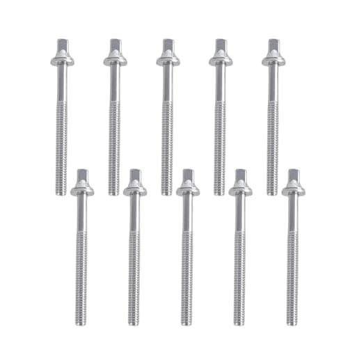 QIEIEI 10Pcs Drum Set Screws Metal Drum Screw Essential Metal Instrument Replacement Part for Percussion Musical Instruments
