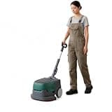 STMKB Walk Behind Floor Scrubber Machine, Cleaning Width 15 Inches, 90 Minutes Battery Life, 4.8l/5.8l Dual Water Tanks, 10kg Lightweight Design, Suitable for 100~1000㎡ Places