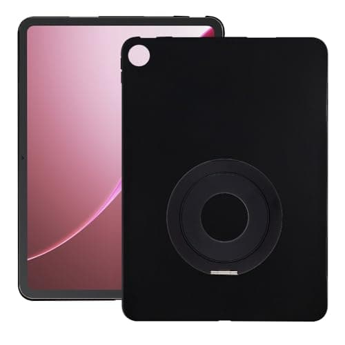 OAGELIM Case and Stand Holder Compatible with OnePlus Pad Go 2 Wi-Fi LTE 5G 12.1 2025 Protective Cover with Adjustable Desktop Handle Bracket(Black+ Black)