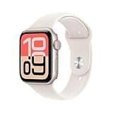 Apple Watch SE 3 [GPS 44mm] Smartwatch with Starlight Aluminum Case with Starlight Sport Band - M/L. Fitness and Sleep Trackers, Heart Rate Monitor, Always-On Display, Water Resistant