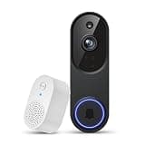 SearByte 1080P Wireless Video Doorbell Camera, AI Human Detection for Home Security, 2-Way Talk, Night Vision, Battery Powered, 2.4GHz WiFi Only, Cloud Storage (Sold Separately)
