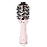 L'ANGE HAIR Le Volume 2-in-1 Titanium Blow Dryer Brush | Frizz Control Blowout Hair Dryer Brush For Drying And Straightening | Volumizing Hot Air Styler For All Hairstyles | Oval Barrel | Blush - 75mm