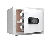 fireproof safe Fingerprint Safe with Touch Screen Keypad Home Safe Box Alarm System for Storing Cash Jewelry Documents(White)