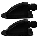 Mikikit 2pcs Solar Wiring Entry Covers Cable Glands for Solar Panel Waterproof Abs Housing, Easy Installation and Optimal Power Transmission, Suitable for Caravan and Rv