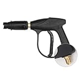 Aumotop High Pressure Short Washer Gun for Car Wash Foam Cannon 22 * 1.5mm Screw Thread, Comfortable Grip and Durable Design for Effective Cleaning, Suitable Beginners and Experienced Users (14X1.5mm