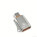 SHSJYA Aluminum Alloy USB Male to Type-C Female Adapter[2 Pack], Supports Data Transfer and Fast Charging, Suitable for Phones, laptops, and Hard Drives, Aluminum mini OTG Adapter (Silver)