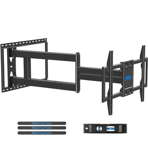 Mounting Dream Long Arm TV Wall Mount for 42-94 Inch TVs, 40'' Long Extension TV Mount Bracket with Swivel & Tilt, Full Motion Wall Mount Fits 16”,18”, 24” Studs, Max VESA 800x400mm, Up to 150lbs