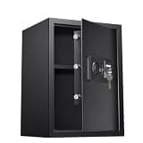 fireproof safe Safe Box Electronic Password Carbon Stee Home Use Case Lock Box Ideal For Home Cash, Jewelry, Document, Black(450 * 350 * 310mm)