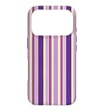 Violet Lavender Retro Stripe Pattern Case for iPhone 17 Pro