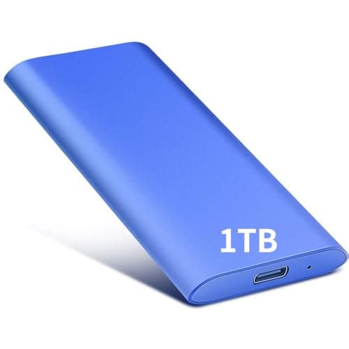 External Hard Drive1TB,Ultra Slim External HDD Store Portable External Hard Drive Compatible with PC, MAC,Laptop