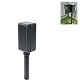 Fake Electrical Outlet Key Hider, Cover & Large Capacity, Scratch Resistant Wall Mount Organizer for Indoor Outdoor Wall Fence Garage Shed RV Grey