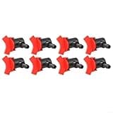 Hosrivae 8-Pack Garden Hose Barb Valve Drip Irrigation System, 8mm ID 11mm OD Switching Connector with Sealing Rings Outdoor Yard Watering Equipment