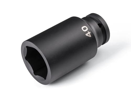 TEKTON 3/4 Inch Drive x 40 mm Deep 6-Point Impact Socket | SID33140