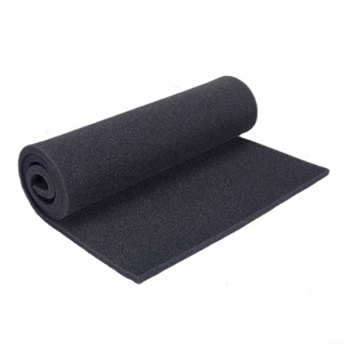 Activated Carbon Foam Filter Pad for Air Purifier, Range Hood Grease Filter & for HVAC Carbon Air Filter Sheet, Cuttable Black Activated Carbon Sponge, 1m