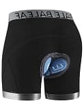 baleaf Men's 5D Padded Bike Underwear Cycling Shorts Anti Slip Mountain Biking Riding Bicycle MTB Gear Liner Black L