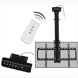 JDXQBLD LCD Tv Floor Stand - Motorised Tv Bracket Stand, Telescopic Electric Auto Lifting Tv Stand, with Remote Control and Switch Control, Fits 32-70 Inch Tvs, Max Tv Weight 60Kg/132 Lbs