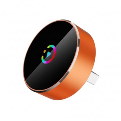 Wireless CarPlay Adapter USB C & Android Auto Wireless Adapter, Round Design CarPlay Wireless Dongle (USB-A with USB-C Adapter), Fast Auto Connect for iPhone iOS 10+ Android 11+
