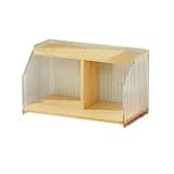 CFGH6FDF Office Desk Minimalism Wooden and Ripple Acrylic Bookshelf Dormitory Open Storage Rack Freestanding Book Shelf