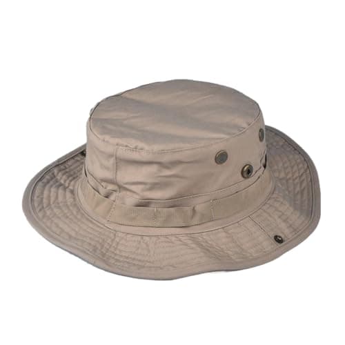 Sun Hats Men Women Bucket Hat UPF 50+ Boonie Foldable UV Protection Hiking Beach Fishing Summer Safari(Sand,L)