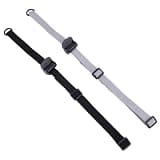 SUPERFINDINGS 2Pcs Stroller Seat Position Adjustment Strap with Spring Loaded Lock Buckle Nylon Seat Belt Universal Sit Me Up Straps for Travel Strollers Pram Stroller Pushchair