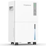 Trazico 21 Pint/Day Dehumidifier for Home and Basement up to 1,500 Sq. Ft, Smart Intelligent Humidity Control with Continuous Drain Hose, Auto Shut-Off, Quiet Dehumidifiers for Bedroom, Bathroom, RV