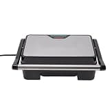 Tgoon Electric Sandwich Maker, 850W 180 Degree Flattening Panini Maker Nonstick Double Sided Heating ABS Stainless Steel for Home
