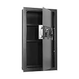 fireproof safe Fireproof Wall Safe Embedded Steel Security with Digital Keypad Emergency Keys, Hidden Wall-Mounted with Large Storage