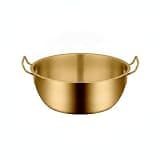 Stainless Steel Bowl with Handles, 7.5 Inch Serving Dish for Ramen and Bibimbap (1 PC)